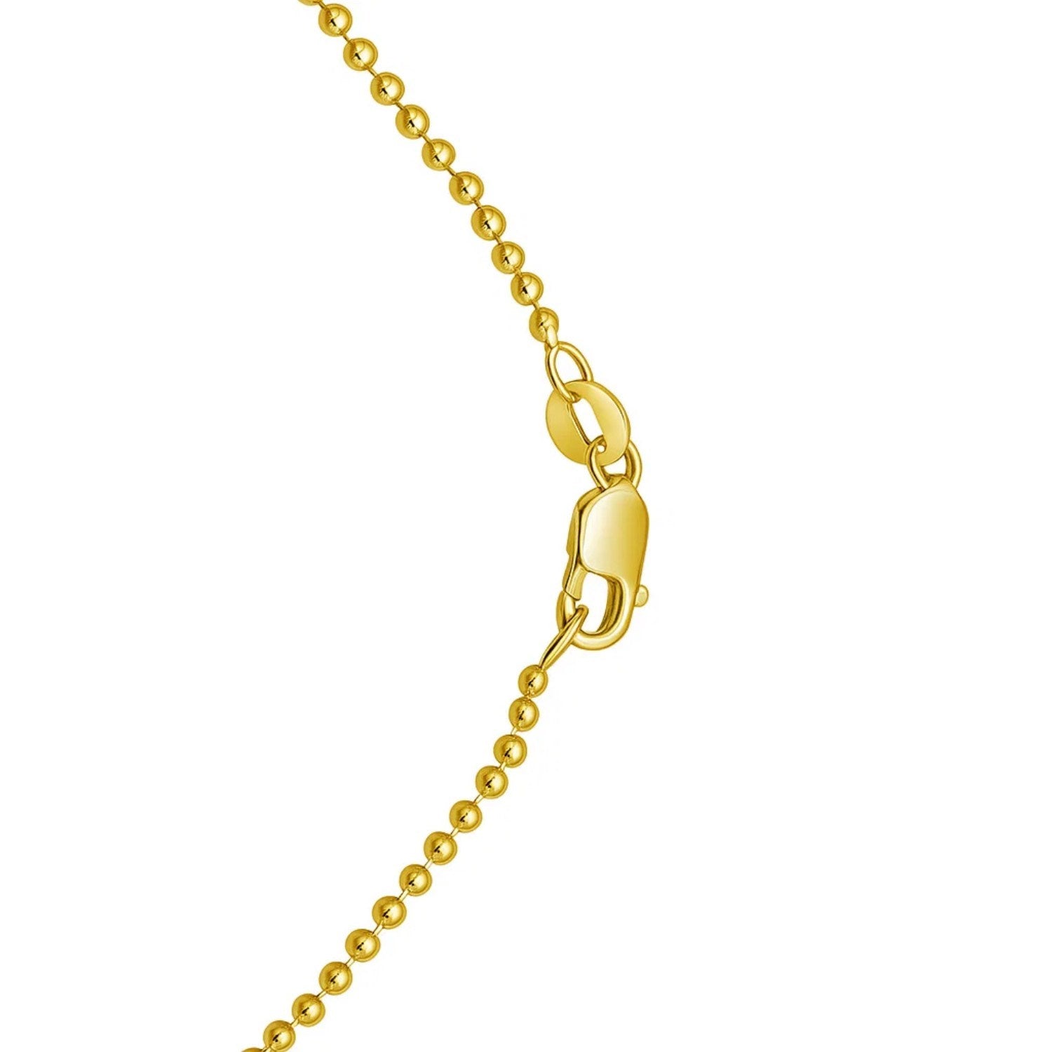 14K Yellow Gold Multi Gemstone Heart Necklace (1.50 mm)