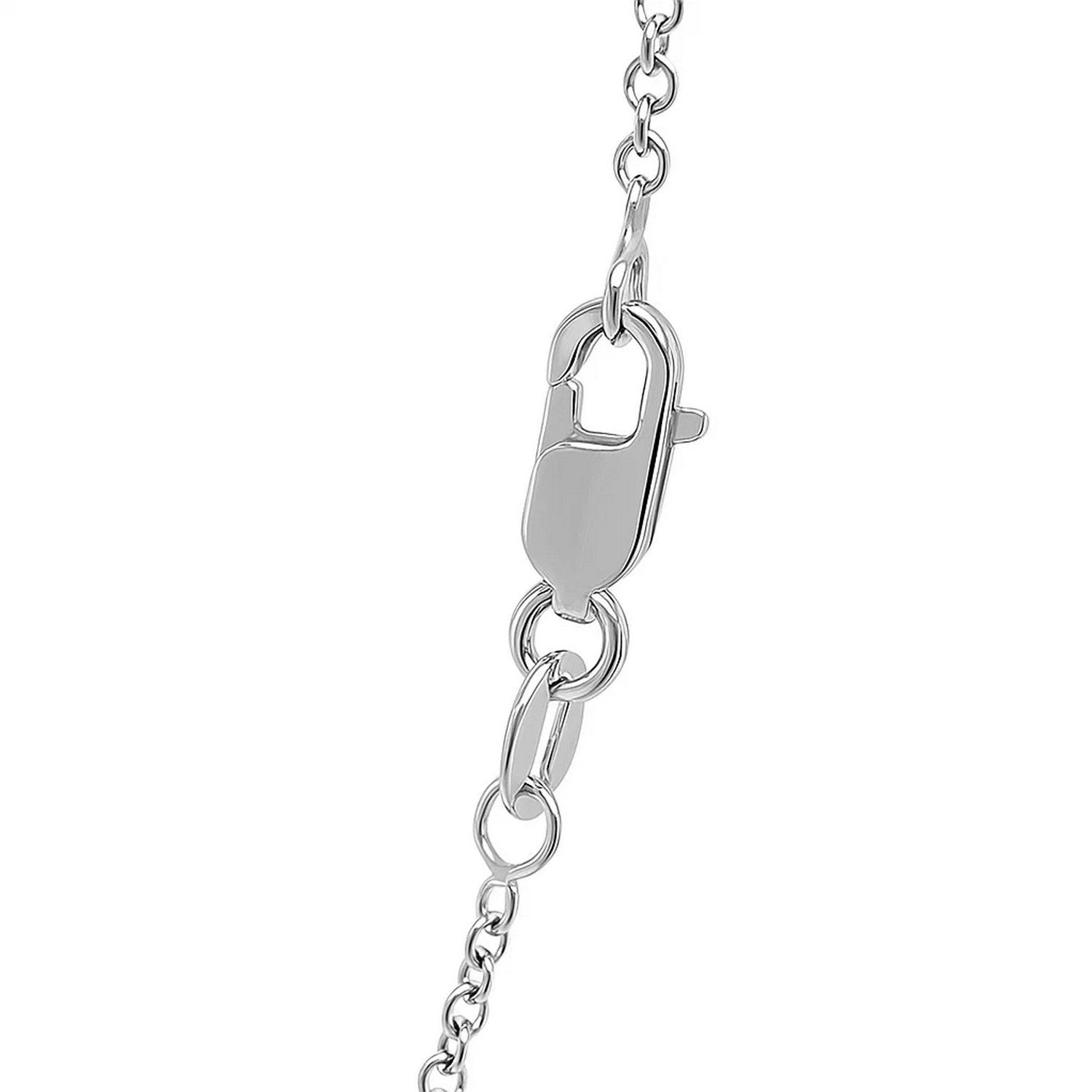 14k White Gold Round Cable Link Chain (1.9 mm)
