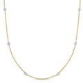 14K Yellow Gold Diamonds by the Yard Necklace