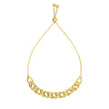 Adjustable Chain Bracelet in 14k Yellow Gold (5.00 mm)