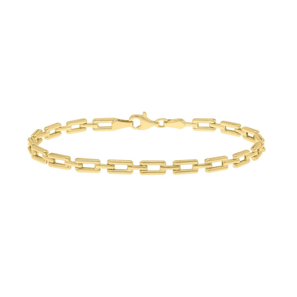 10K Yellow Gold Deco Link Bracelet