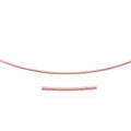 14k Rose Gold Necklace in a Round Omega Chain Style