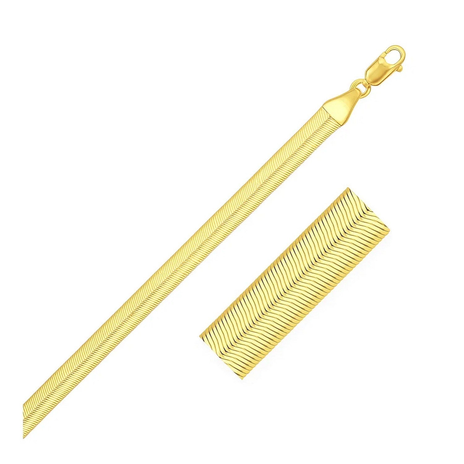 14k Yellow Gold Super Flex Herringbone Bracelet (3.80 mm)