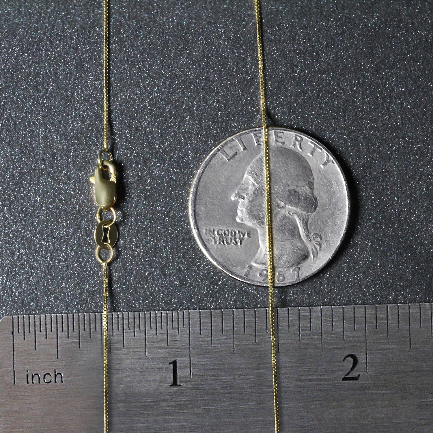 10k Yellow Gold Classic Box Chain (0.45 mm)