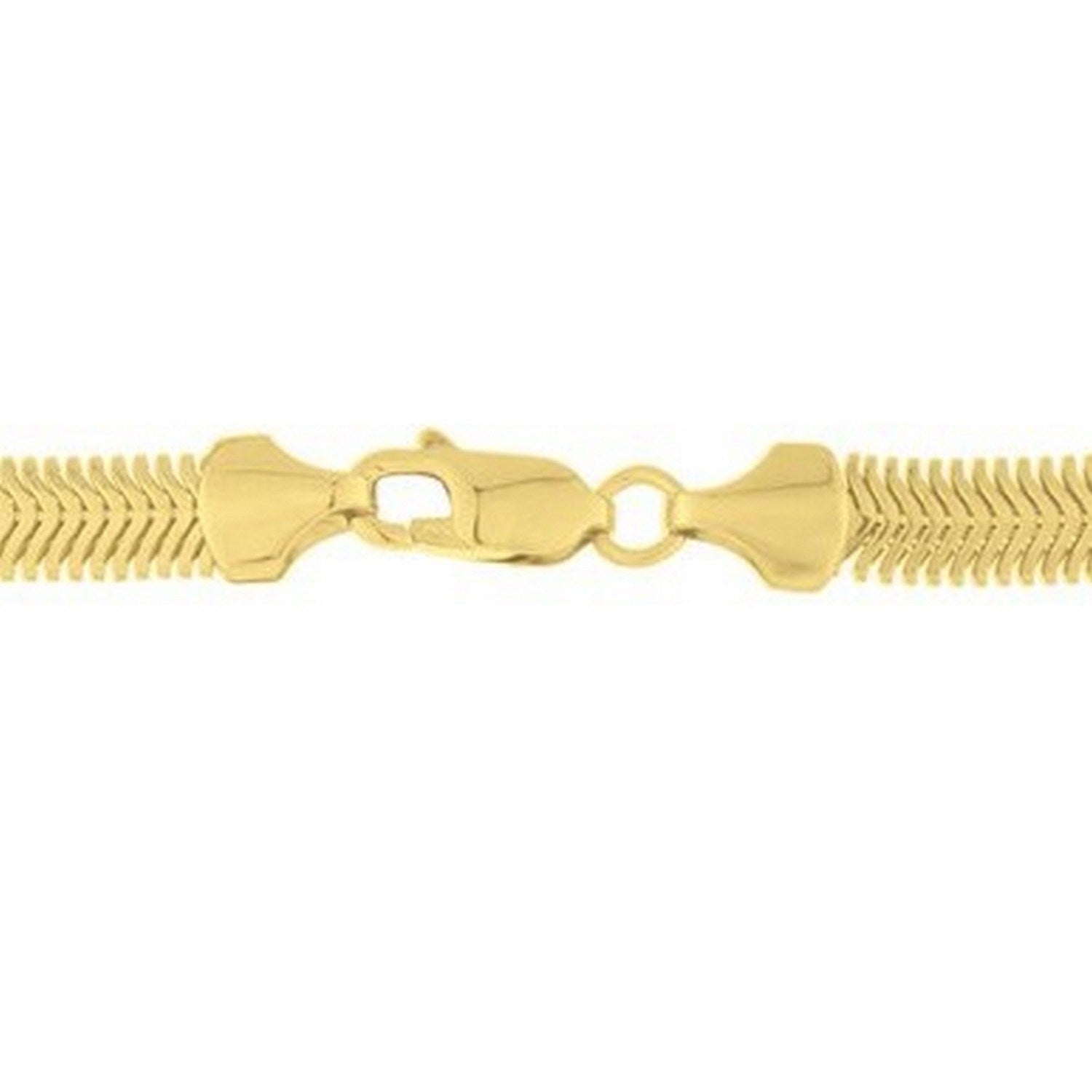 14K Yellow Gold Oval Snake Chain (4.40 mm)