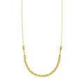 14K Yellow Gold Adjustable Rolo Link Necklace