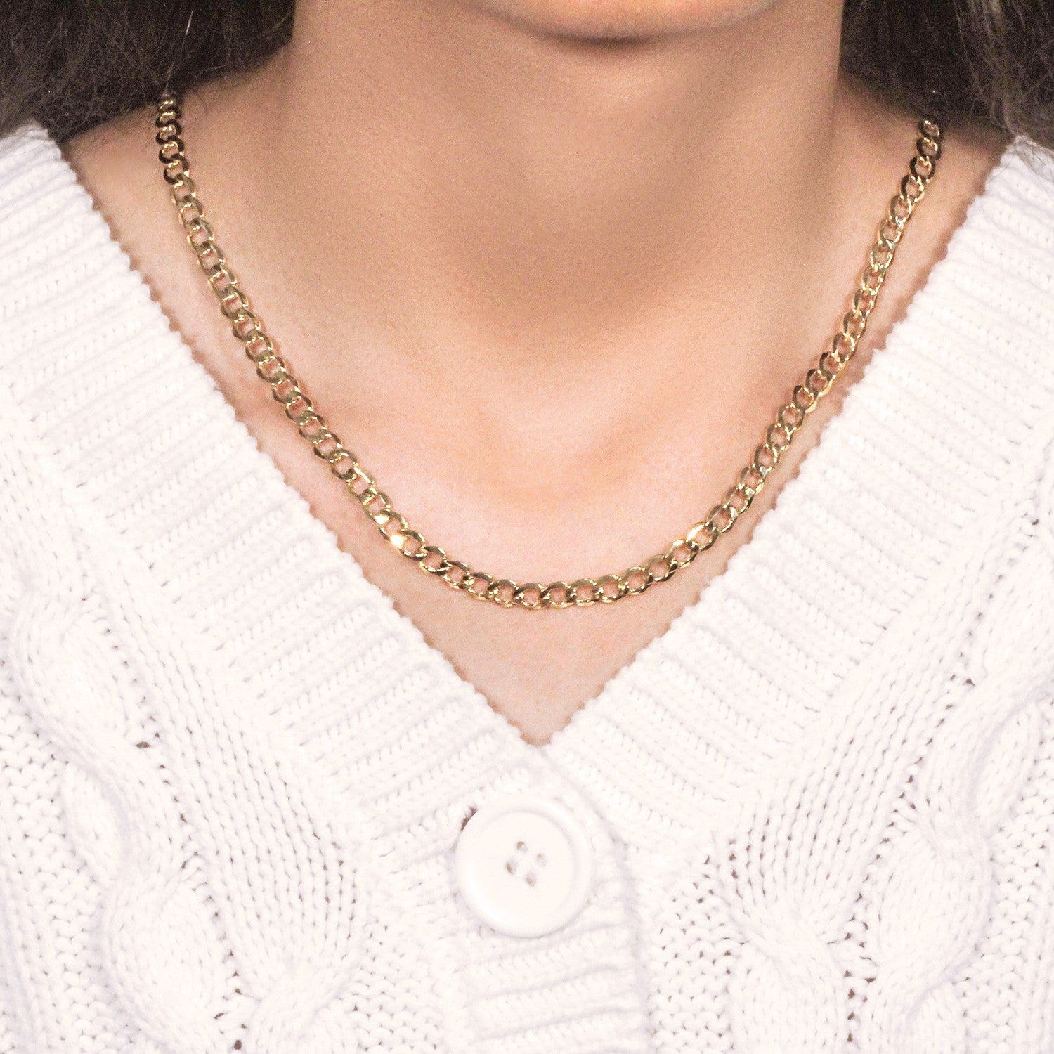 10k Yellow Gold Curb Chain (5.30 mm)