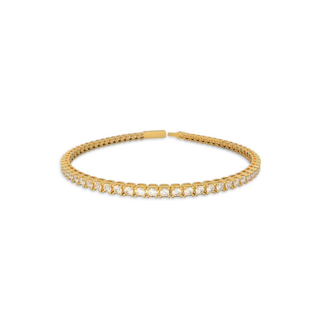 18K Yellow Gold Nova Tennis Bracelet in 3CT LGDB001