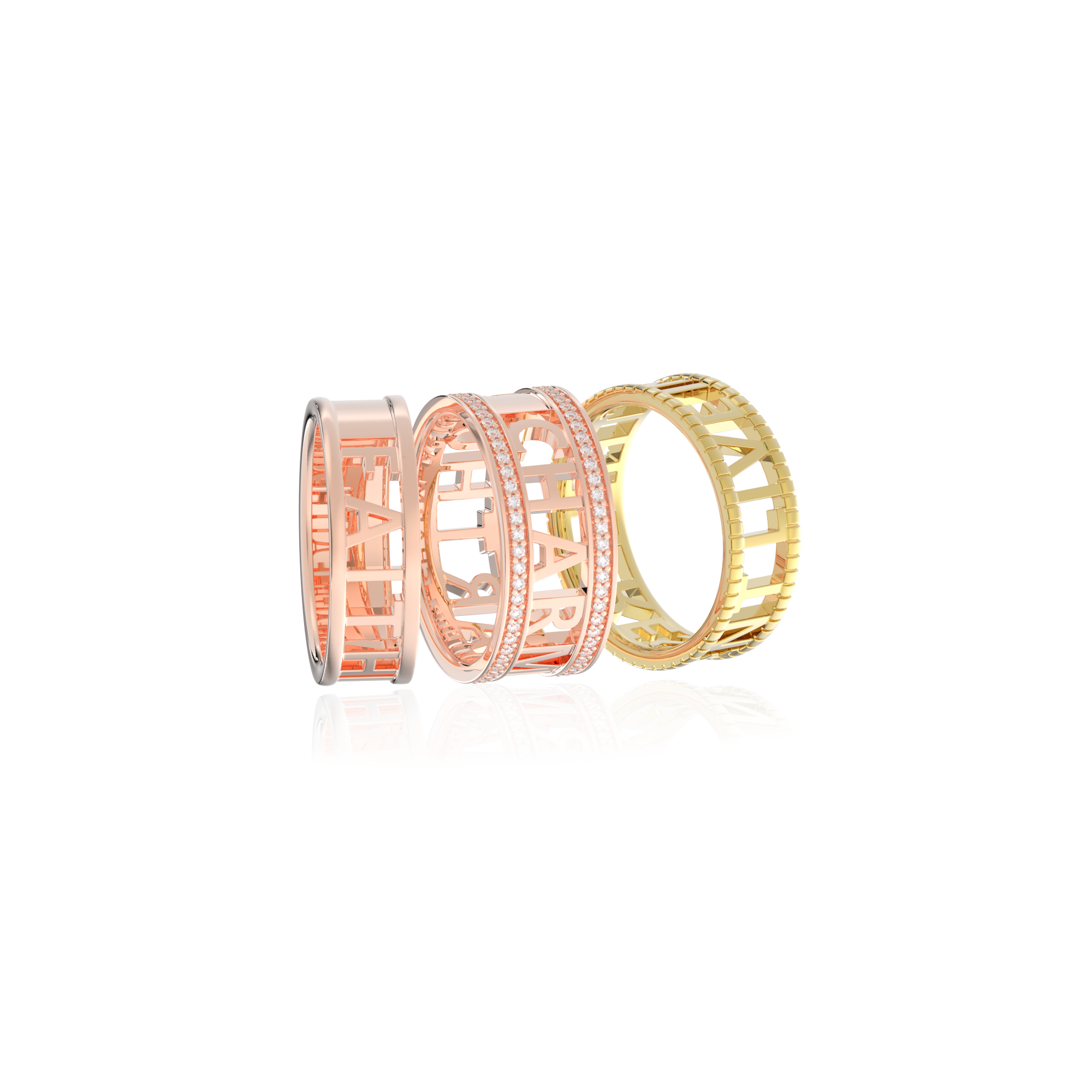 Milgrain Customique Signature Ring SR001B