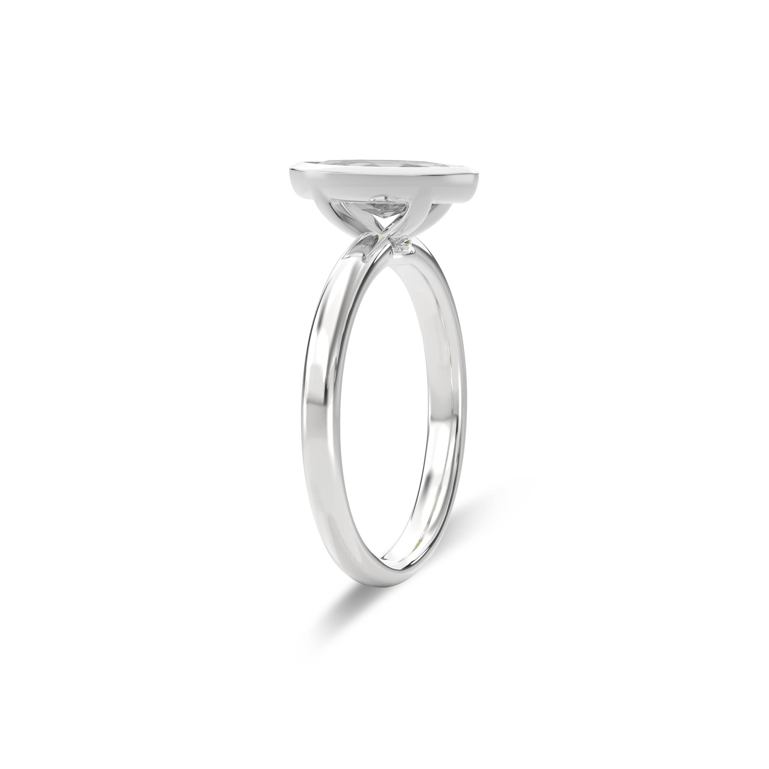 Bezel Ring Marquise•White Gold