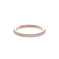 Wedding Bands Half Pave Band 1.8mm•Rose Gold