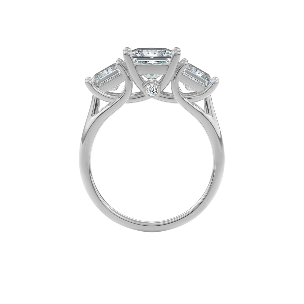 Daphnis Trinity Engagement Ring Princess•White Gold