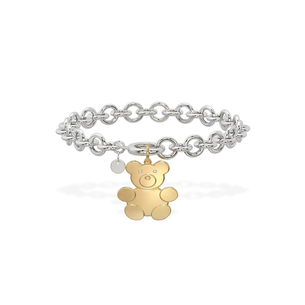 Teddy Family Bracelet in 2 Tunes Color SB008R