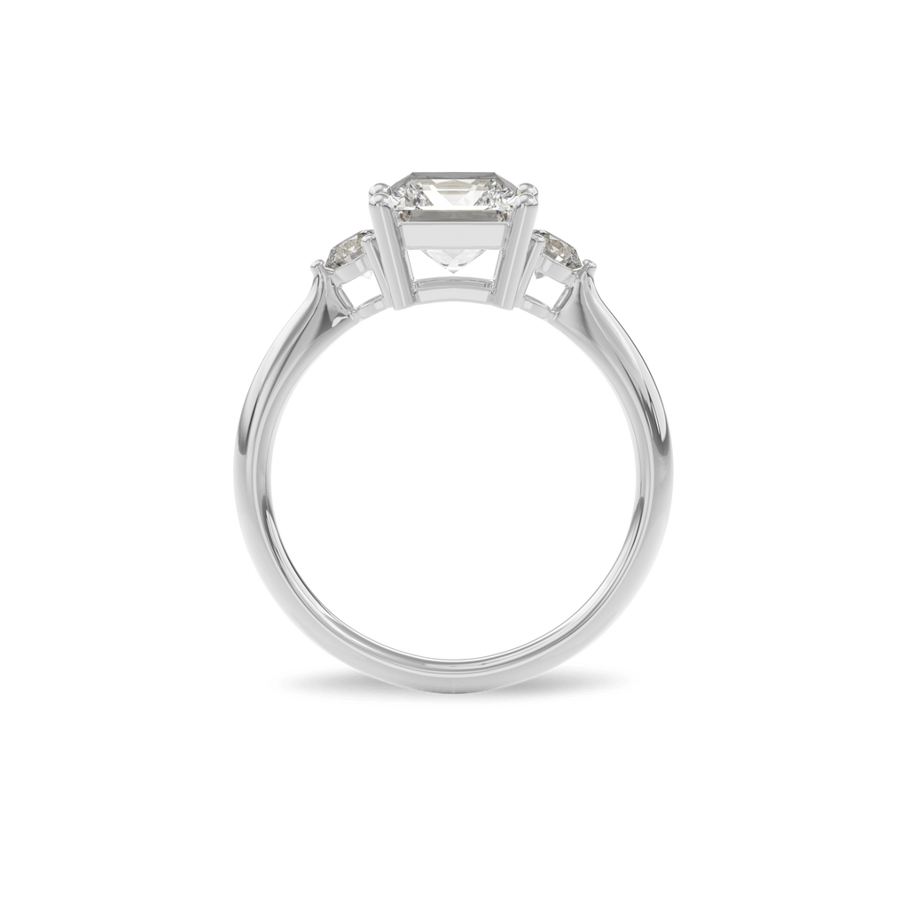 Daphnis Three Stones Engagement Ring Radiant•White Gold