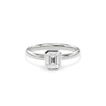 Bezel Ring Emerald•White Gold