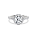 Elara Infinity Engagement Ring Round•White Gold