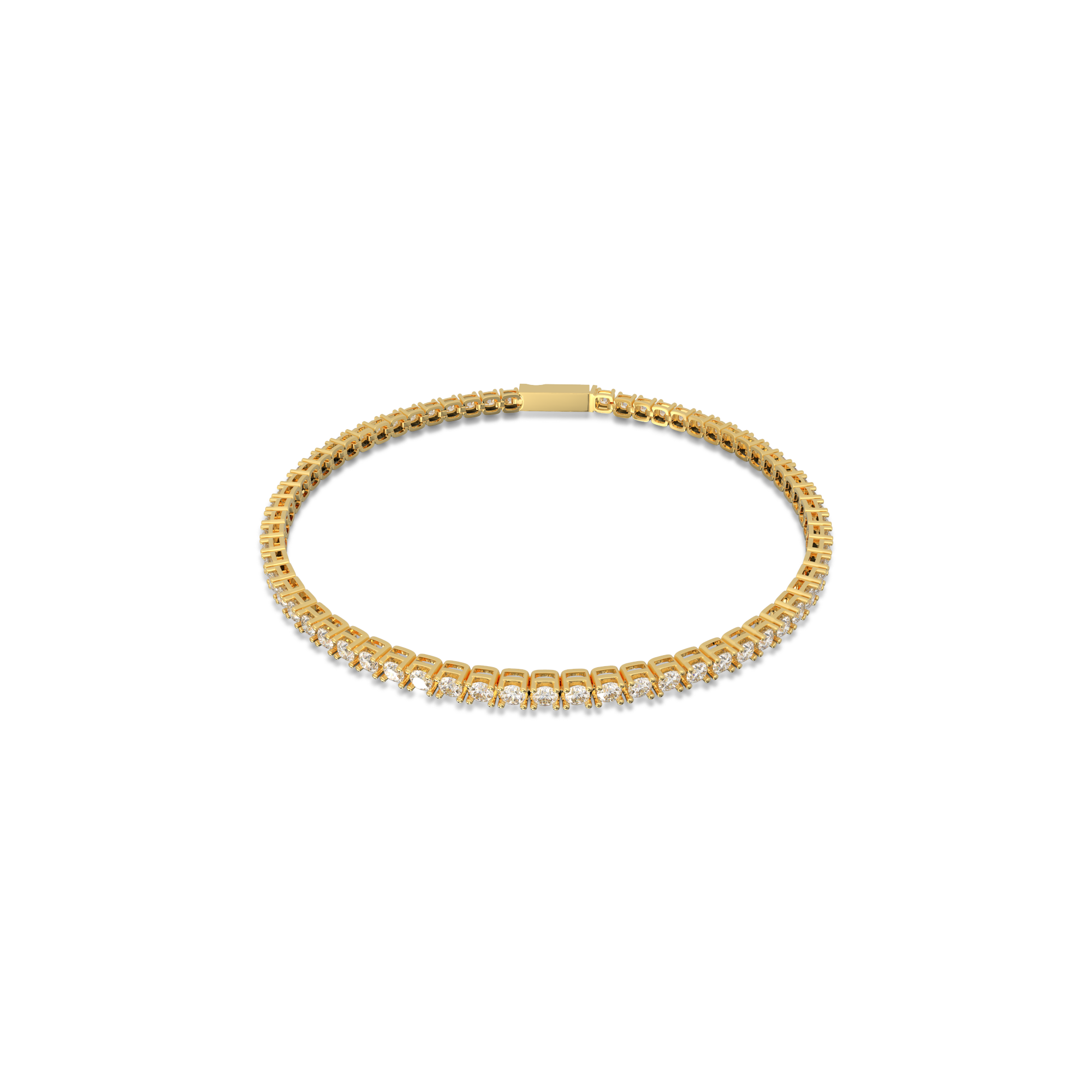 18K Yellow Gold Nova Tennis Bracelet in 3CT LGDB001