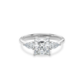 Daphnis Three Stones Engagement Ring Radiant•White Gold
