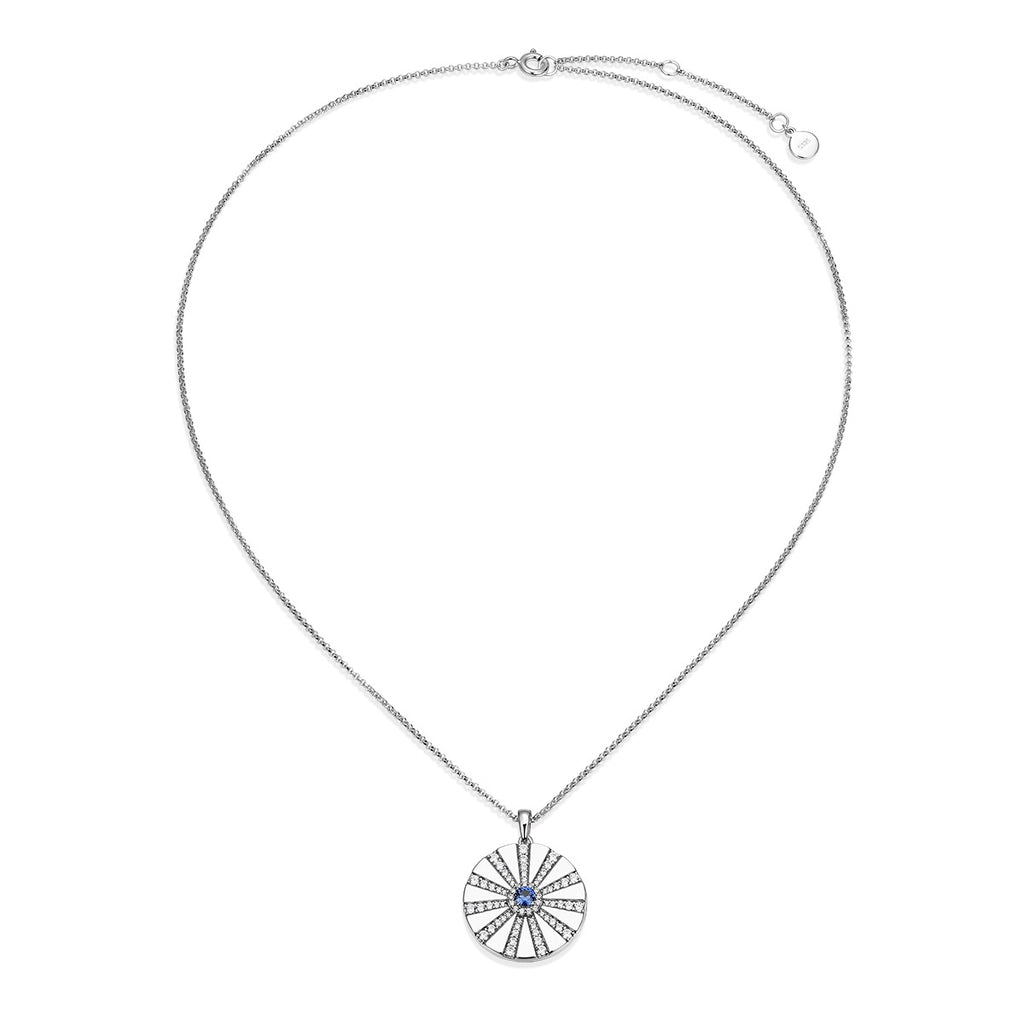 Rhodium Plated Modern Radiance Locket SN010