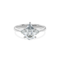 Daphnis Three Stones Engagement Ring Pear•White Gold
