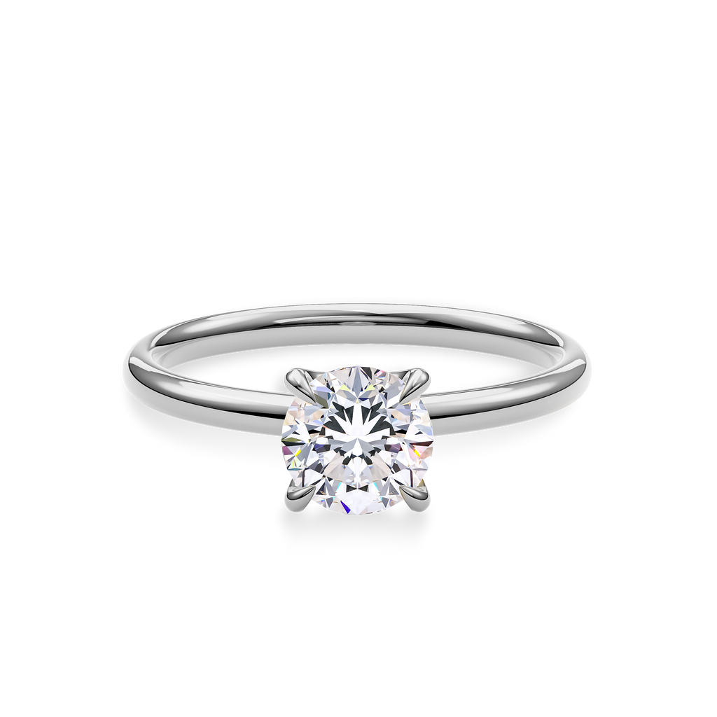 Dia Special Solitaire Engagement Ring Round•White Gold