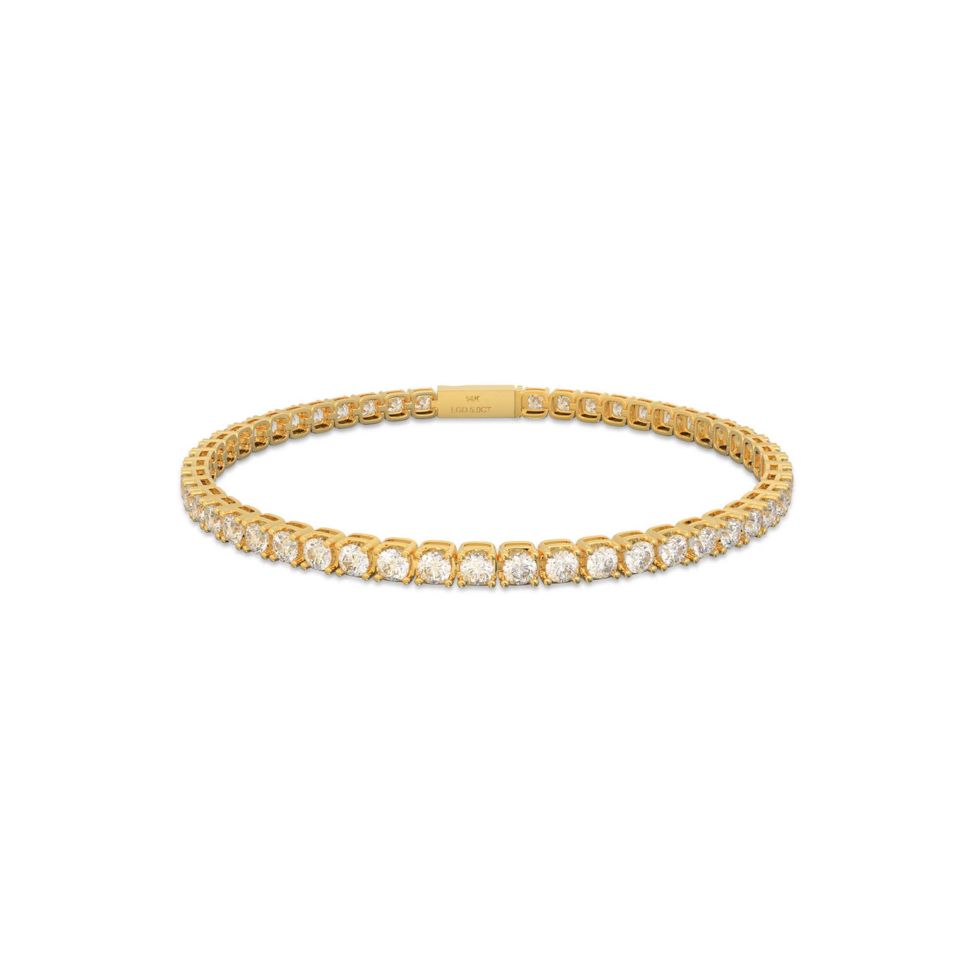 18K Yellow Gold Nova Tennis Bracelet in 5CT LGDB001