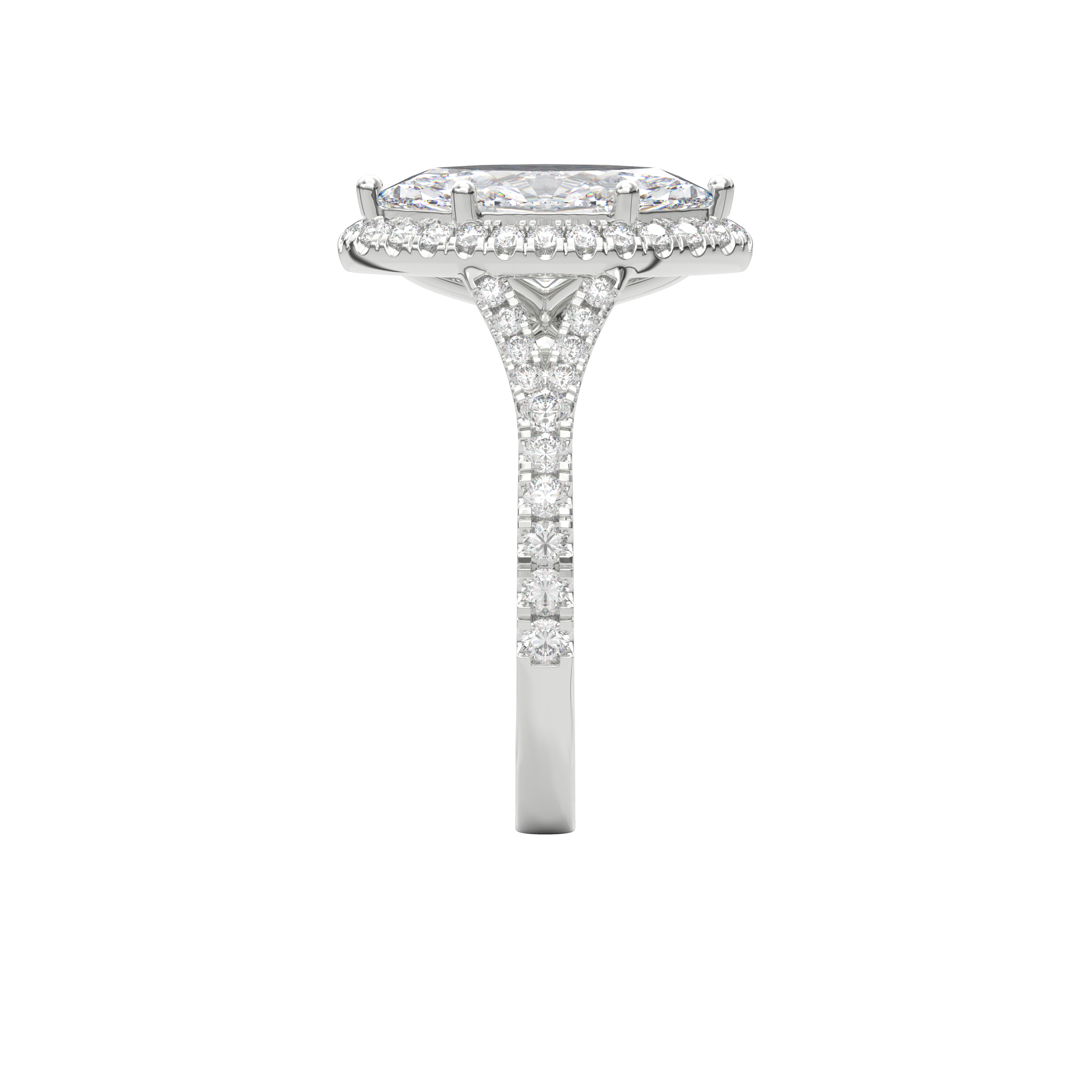 Elara Vintage Inspired Engagement Ring Marquise•White Gold