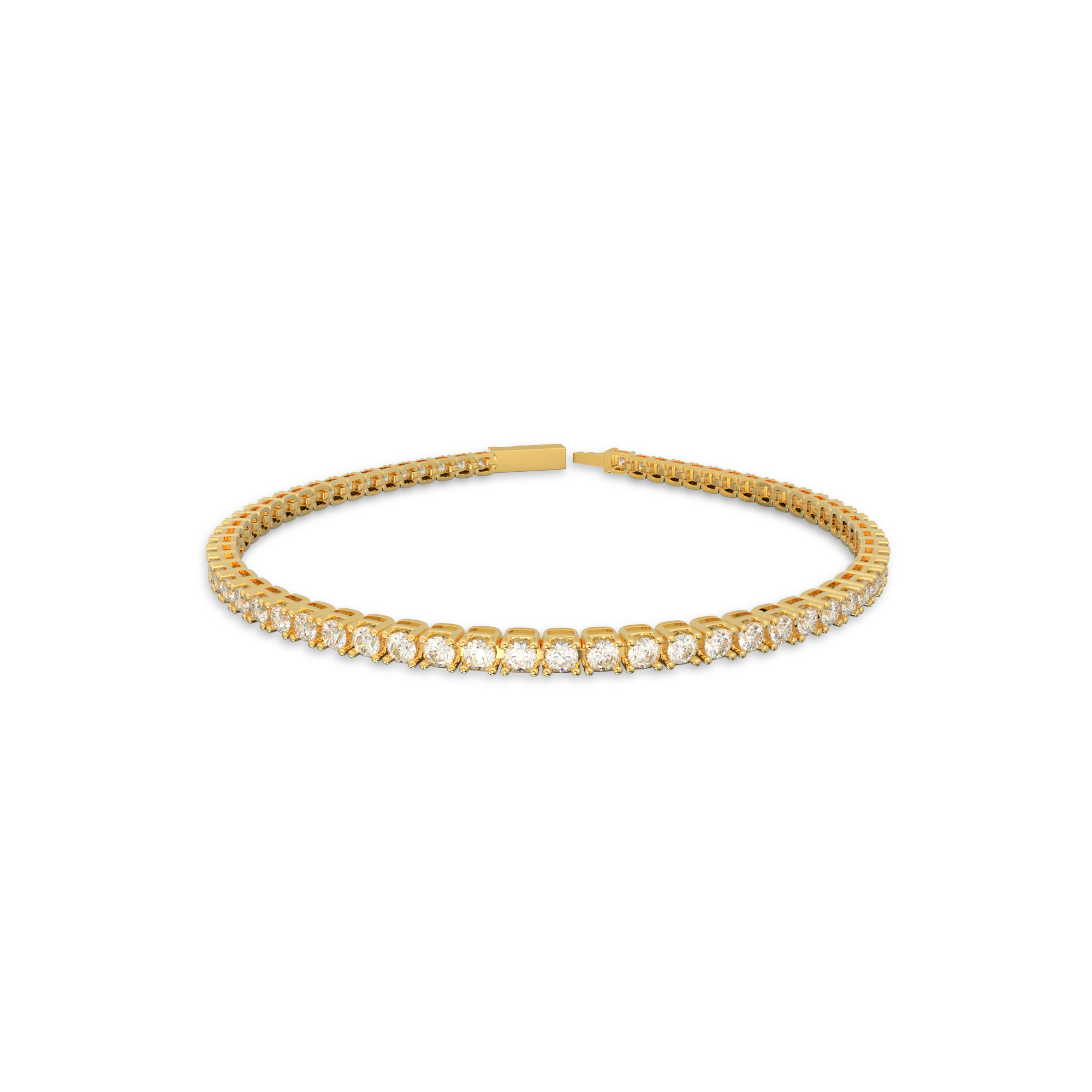 18K Yellow Gold Nova Tennis Bracelet in 3CT LGDB001