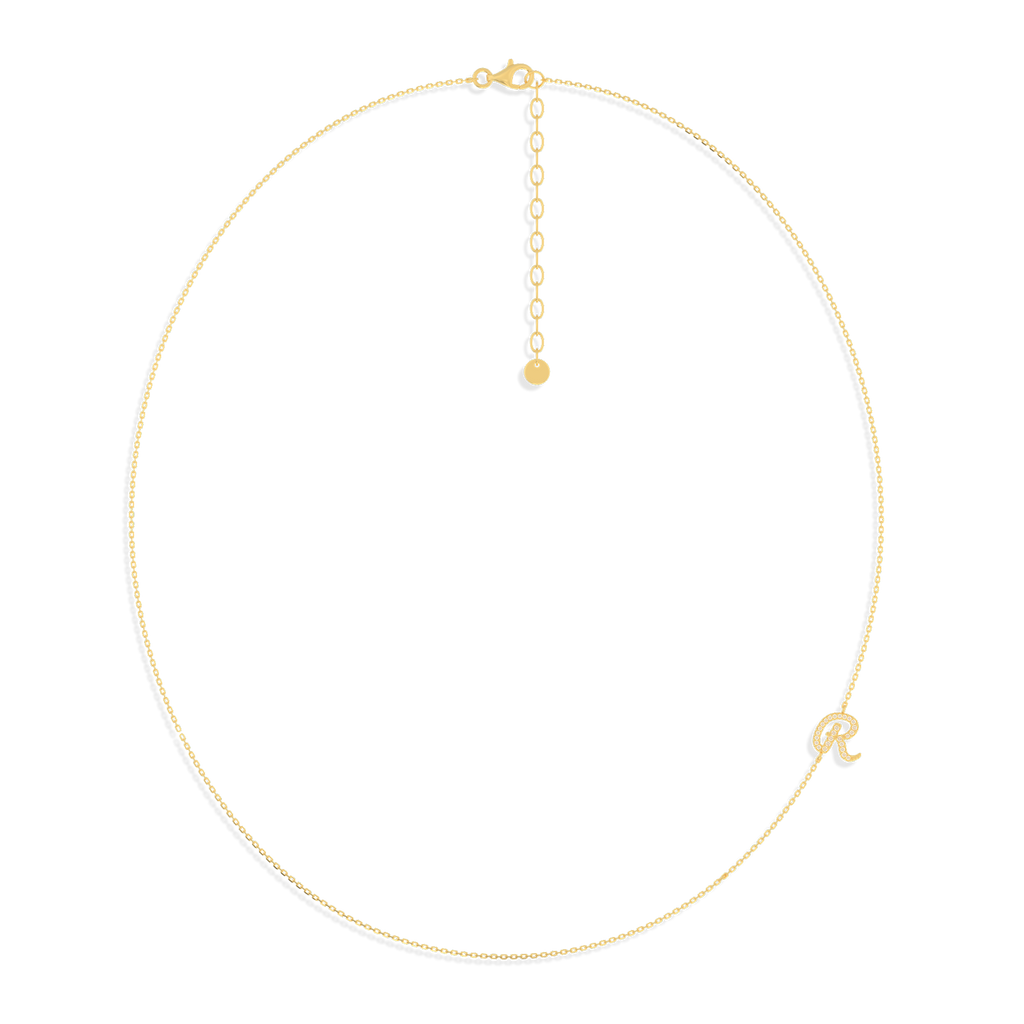 InitialLink Tilt Necklace SN024A