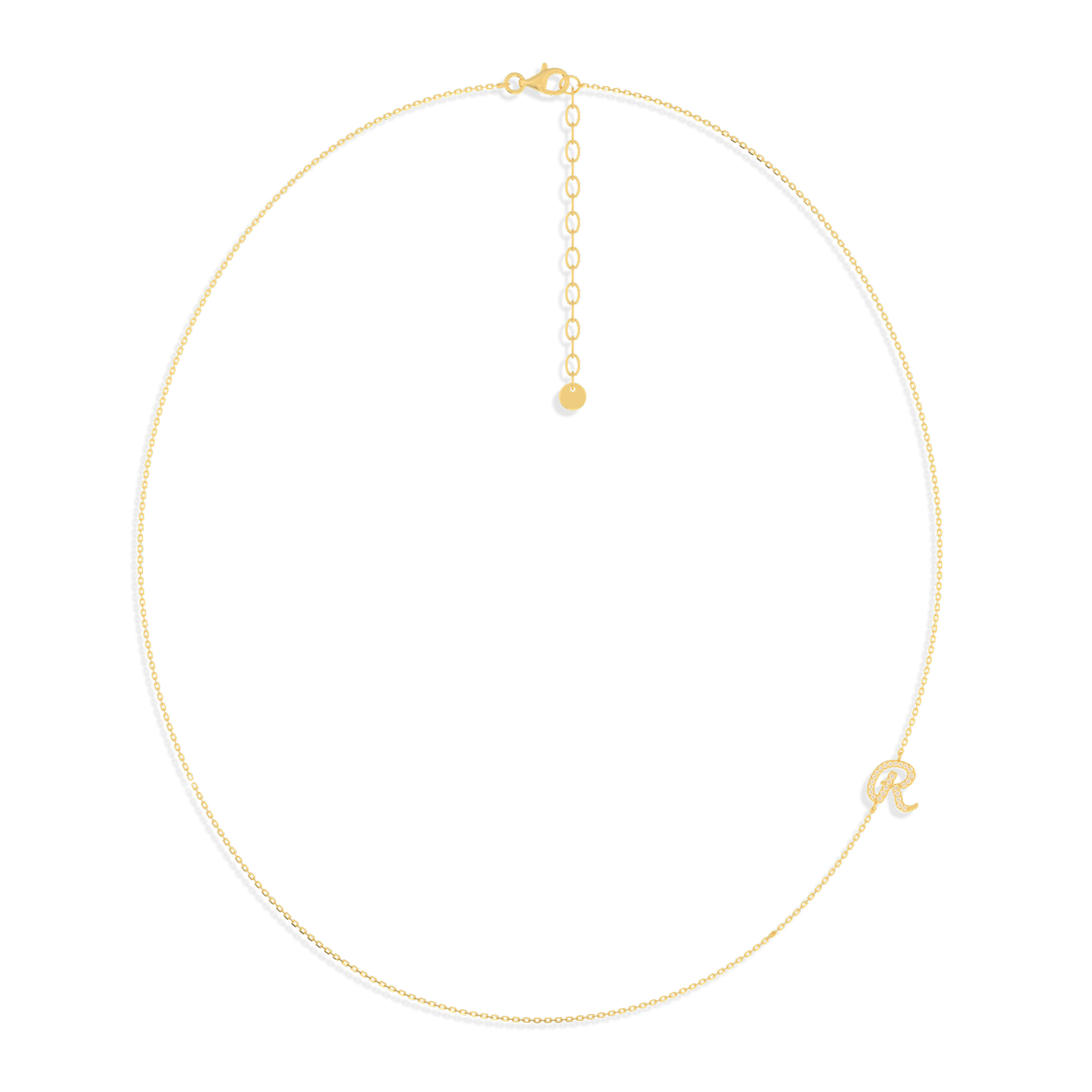 InitialLink Tilt Necklace SN024A