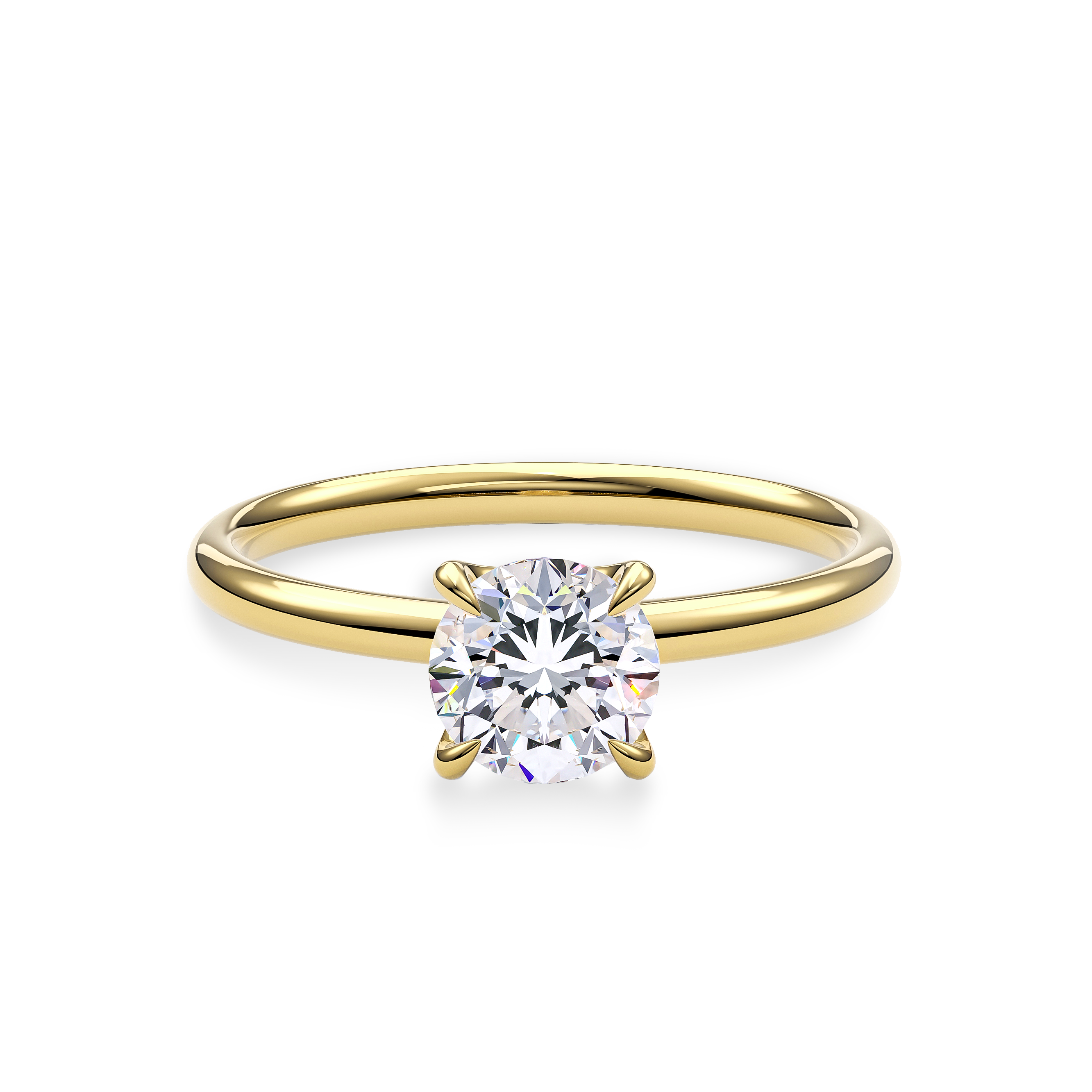 Dia Special Solitaire Engagement Ring Round•Yellow Gold