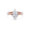 Rhea Twisted Engagement Ring Marquise•Rose Gold