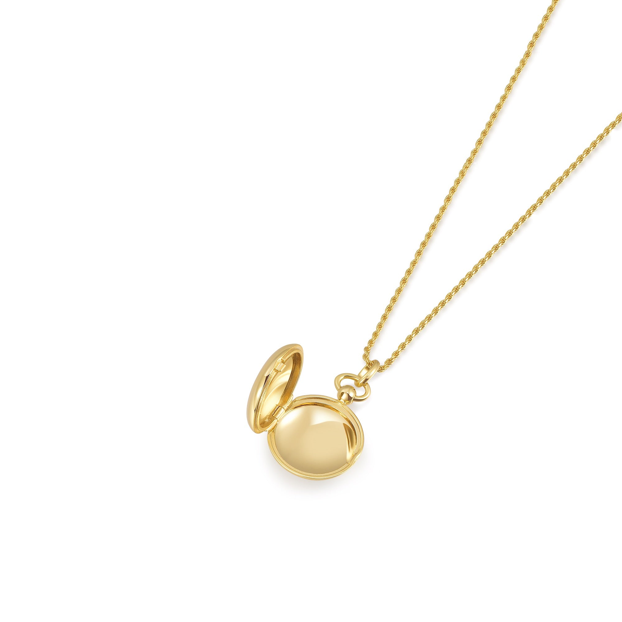 18K Gold Plated Luna Halo Whisper Locket SN006G