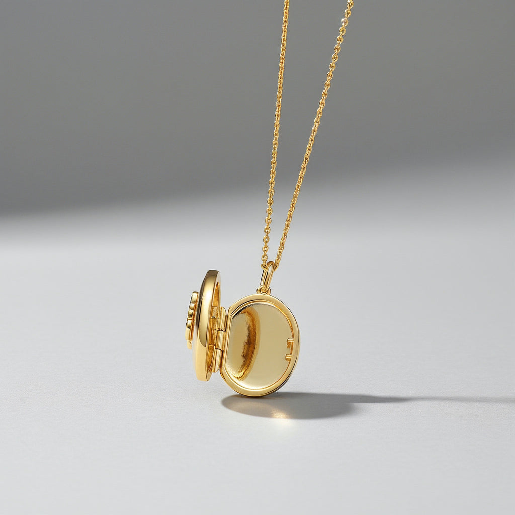18K Gold Plated Papilio Whisper Locket SN007G