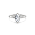 Bezel Ring Marquise•White Gold