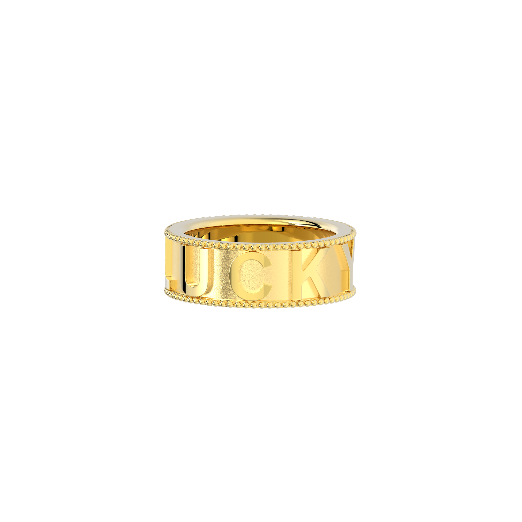 Milgrain CharmMark Lucky Ring SS25R002L