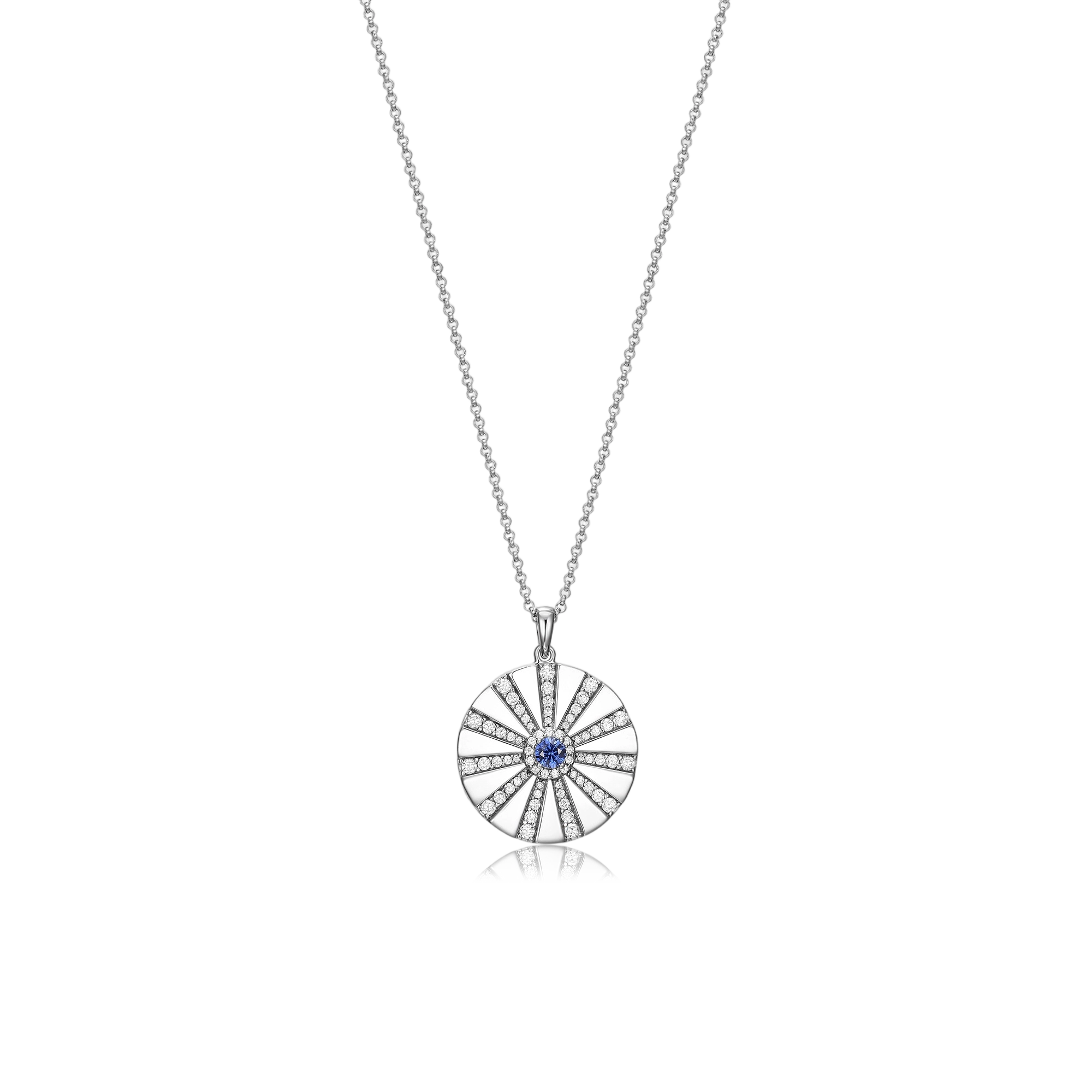 Rhodium Plated Modern Radiance Locket SN010