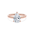 Dia Solitaire Engagement Ring Pear•Rose Gold