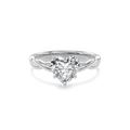 Rhea Twisted Engagement Ring Heart•White Gold