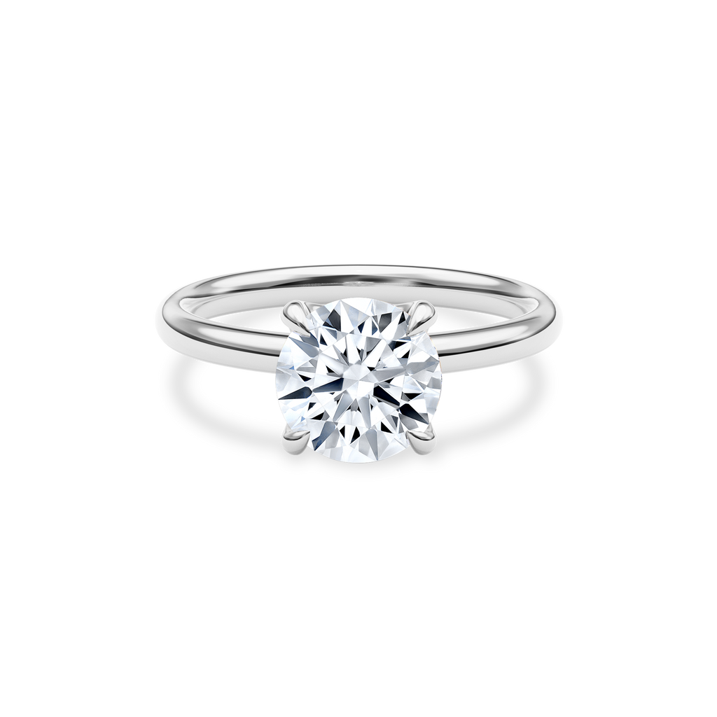 Dia Solitaire Engagement Ring Round•White Gold