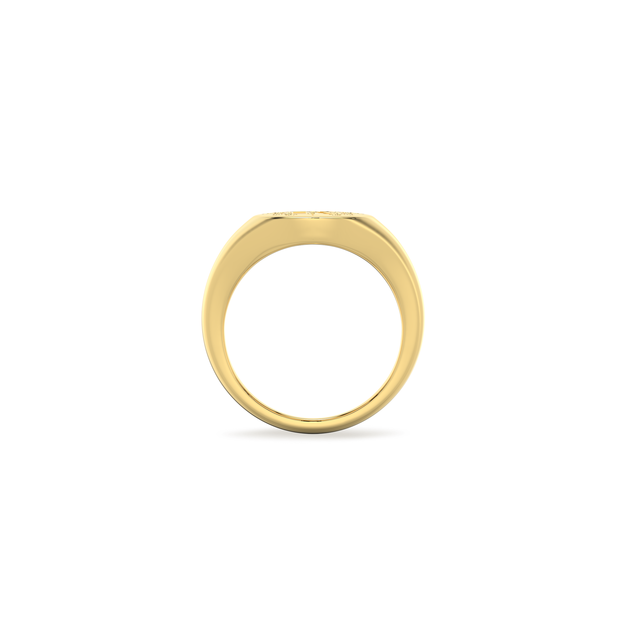 Round Monogram Ring SR003G