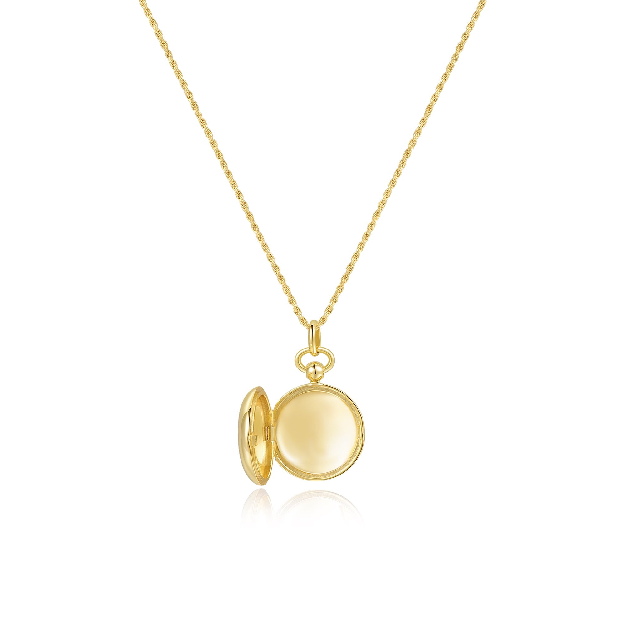 18K Gold Plated Luna Halo Whisper Locket SN006G