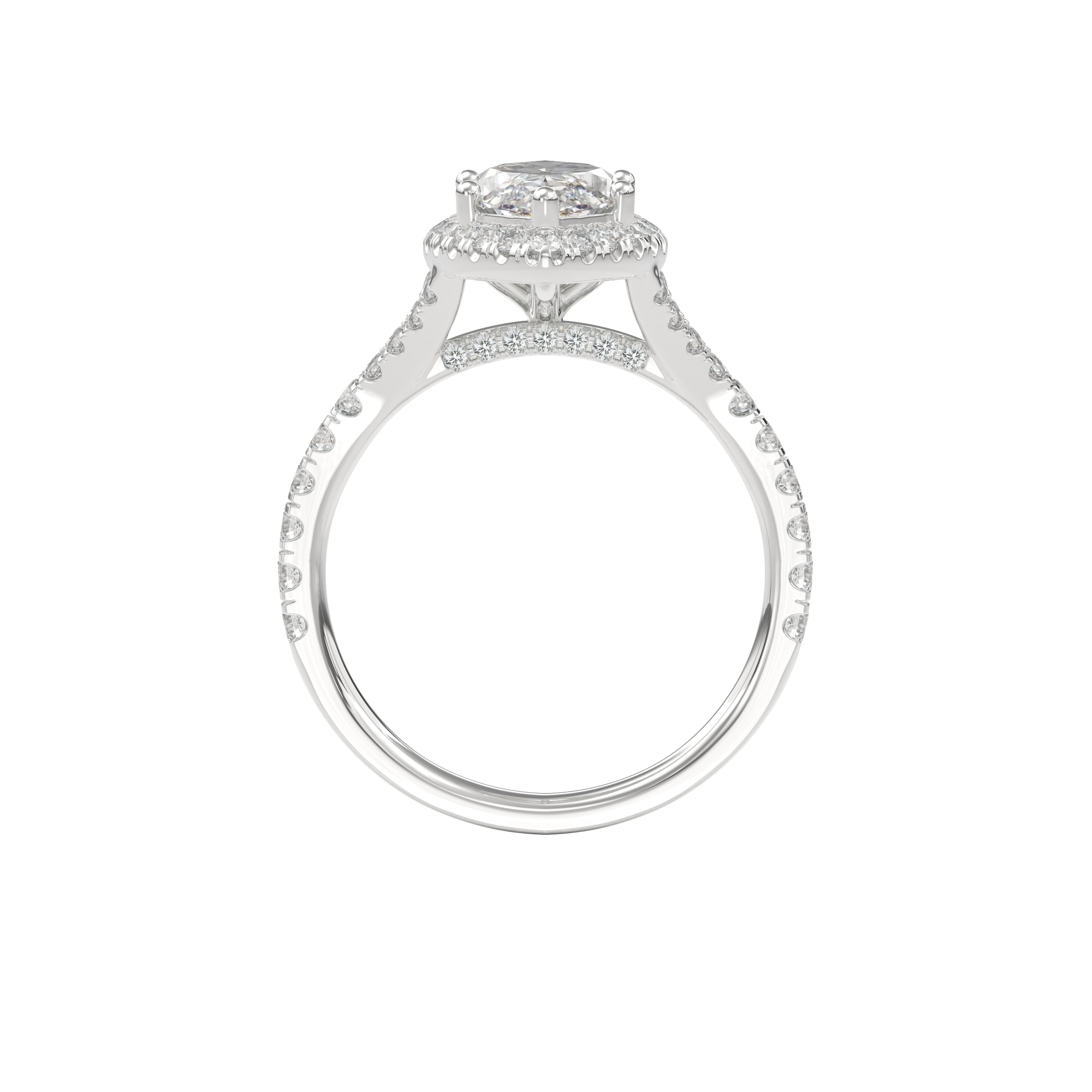 Elara Vintage Inspired Engagement Ring Marquise•White Gold