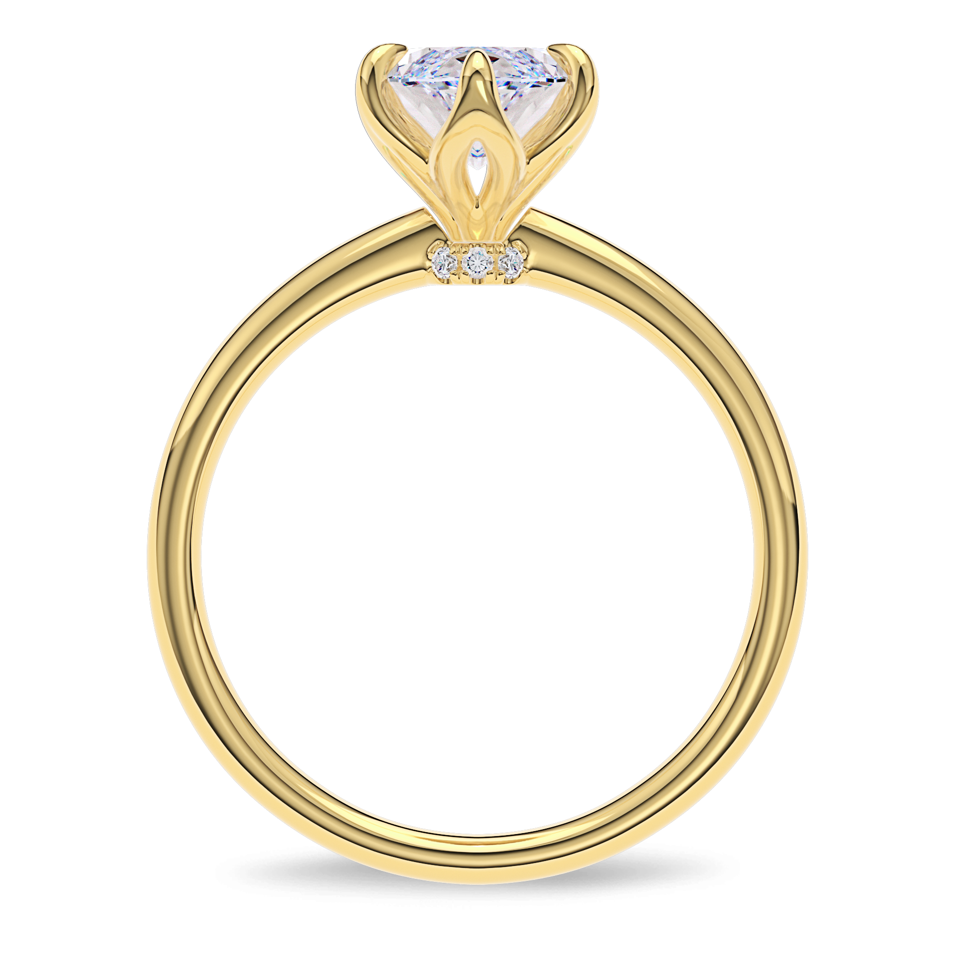 Dia Solitaire Engagement Ring Marquise•Yellow Gold