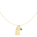 CharmStack Birthstone Name Necklace SN023G