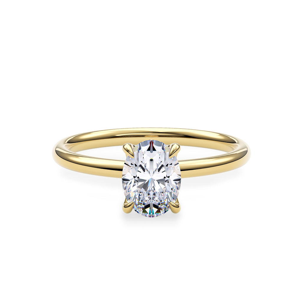Dia Special Solitaire Engagement Ring Oval•Yellow Gold