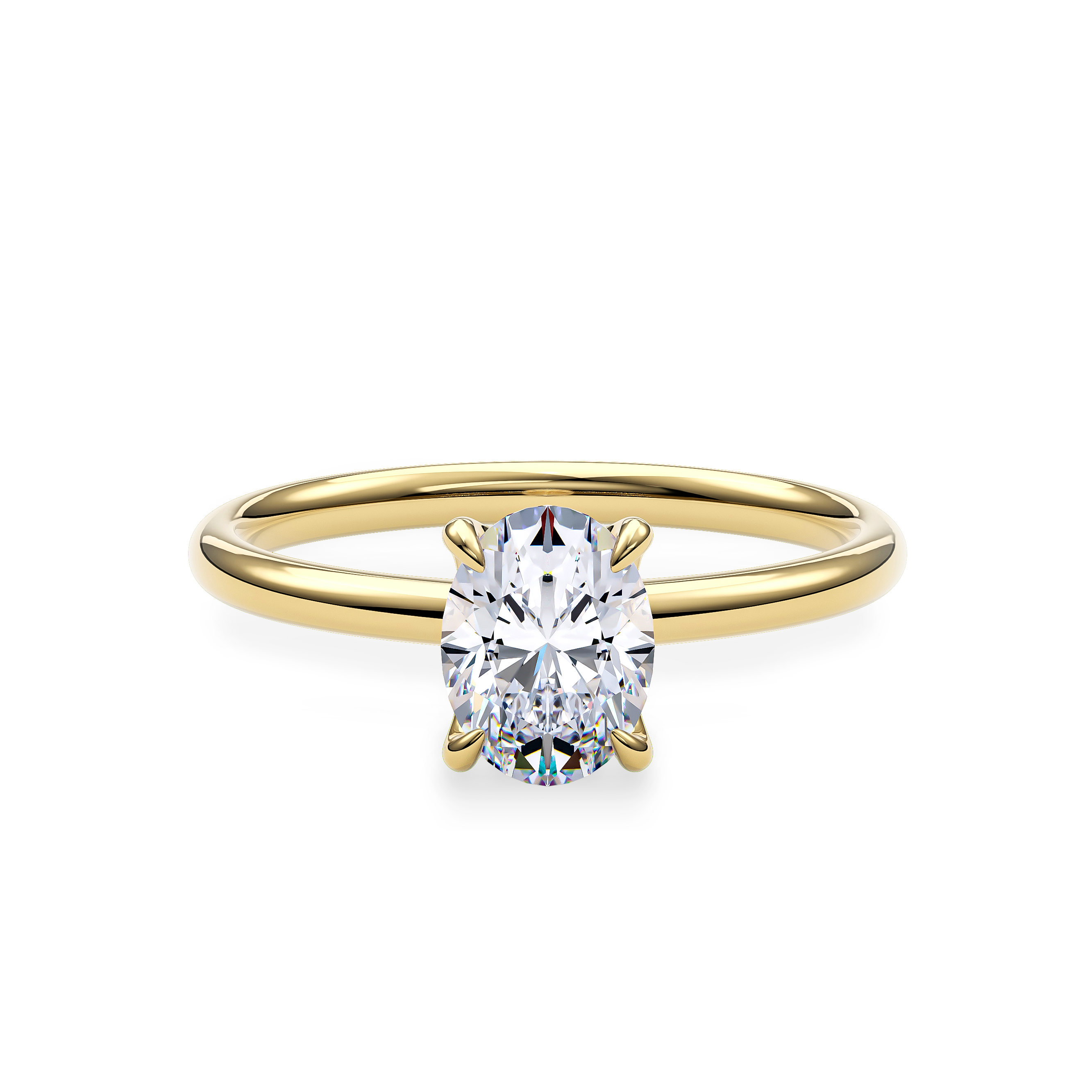 Dia Special Solitaire Engagement Ring Oval•Yellow Gold