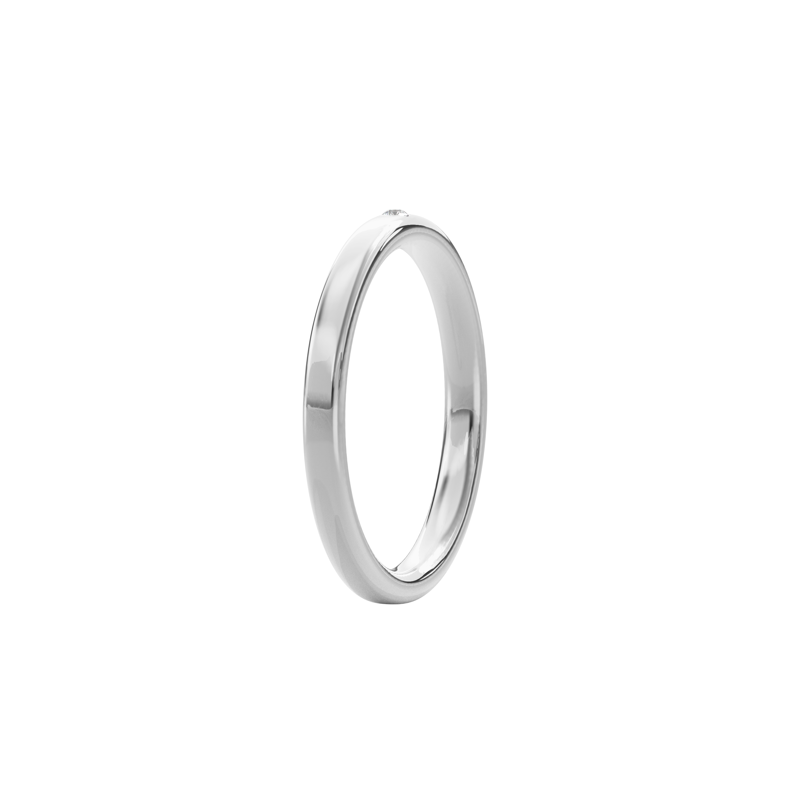 Wedding Bands Diamond Accent Band 2.2mm•White Gold