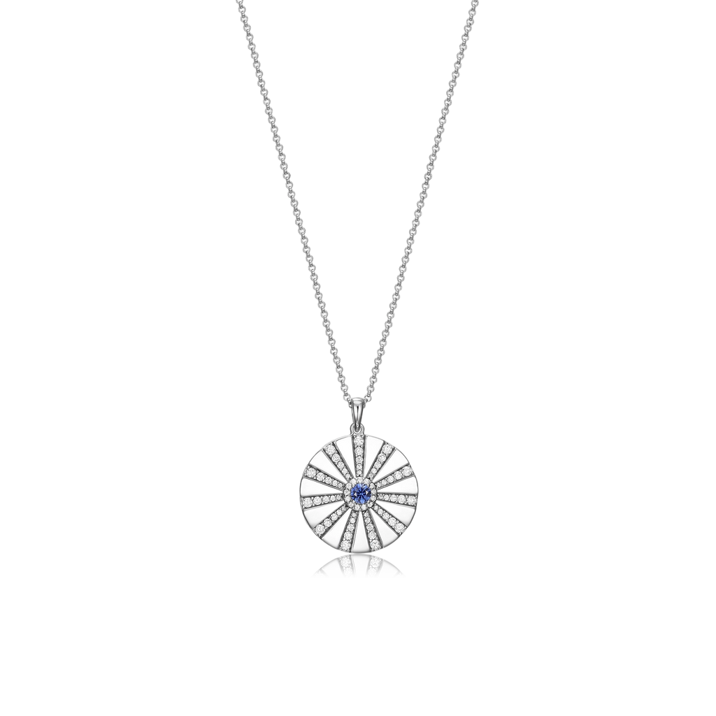 Rhodium Plated Modern Radiance Locket SN010