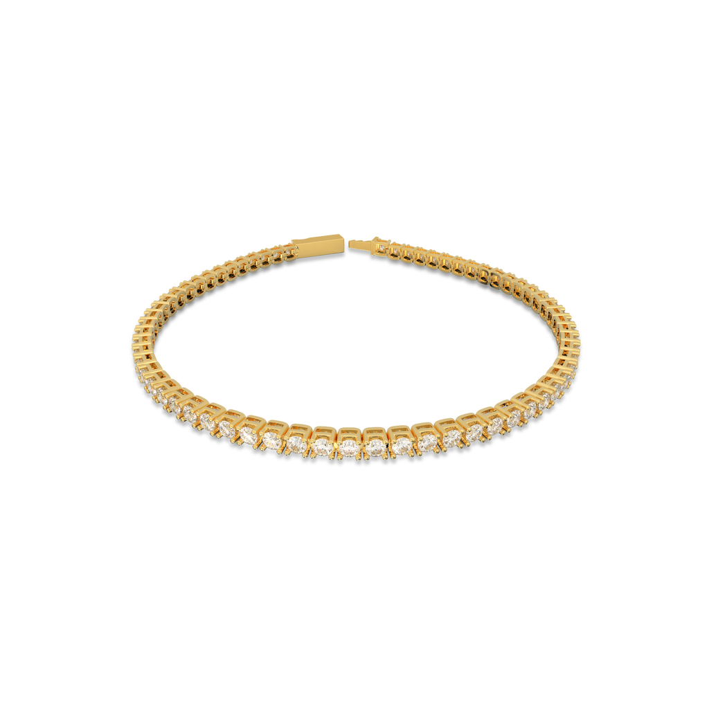 18K Yellow Gold Nova Tennis Bracelet in 3CT LGDB001
